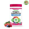 Orgain Organic Greens Powder + 50 Superfoods, Berry – 1 Billion Probiotics for Digestive Health, Antioxidants, Vegan, Plant-Based, Gluten-Free, Non-GMO, Green Juice & Smoothie Mix – 0.62 lb