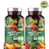 2-Pack N1N Premium Organic Green Superfood, Fruits & Veggies Blend [28 Powerful Ingredients] Natural Supplement with Alfalfa, Beet Root & Tart Cherry for Energy, Immunity, and Digestion, Made in USA, 120 Capsules