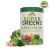 Country Farms Super Greens Drink Mix, Natural Flavor – 50 Organic Superfoods with Fruits, Vegetables, Greens, Mushrooms & Probiotics for Energy Support, USDA Organic, 20 Servings, 10.6 oz